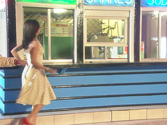 Salacious August Night receiving a throbbing wiener in her cunt