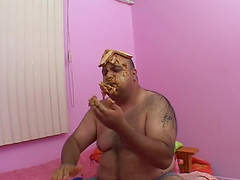 Messy action with a fat fella and Tiger who pleases his boner