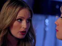 Mind-blowing lesbian threesome with amazing Cherie DeVille