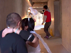 Little angel Hibiki Otsuki having her slippery pussy penetrated