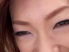 Close-up of a Japanese tight pussy while she gets exposed and groped