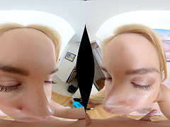Sexy Sarah Vandella loves to please in a hot VR session