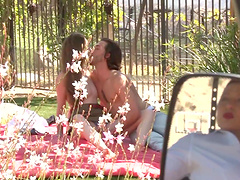 Jay Taylor likes to moan while a friend fucks her on the floor