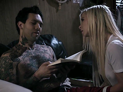 Joanna Angel and her friend get talked into fucking a handsome guy