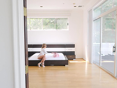 Skilled Moka Mora knows how to ride a long stiff dick properly