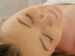 Skinny Kenzi Kellie finally gets to bang with a handsome neighbor