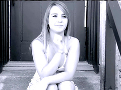 Nasty Natasha Letendre makes a long dick disappear in her pussy