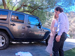 Nothing makes hot Anya Olsen happy like riding a dick in the car