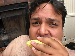 Fat guy talks sweet babe Asia into fucking with him roughly