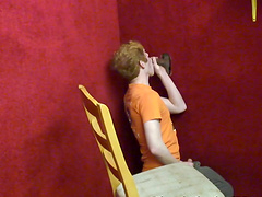 Kinky guy gets to suck a long black dick in the glory hole