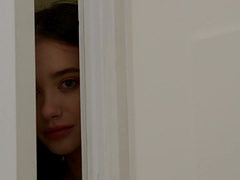 Dolly Lee gets talked into pleasing a guy by fucking with him