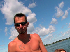 Kathy Rose and her hot friends get their cunts fucked on the boat