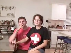 Tattooed chick likes to screw with a friend more than anything else