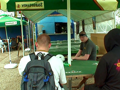 Smoking hot brunette teen gets her cunt pounded outdoors