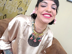 Beautiful Mathilde Ramos gets her small cunt filled with a fat dick