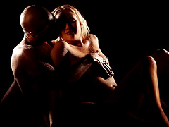 Good looking babe gets her wet pussy screwed by a stiff shaft