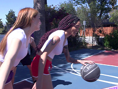 Gorgeous Julie Kay and her friend know how to please two guys