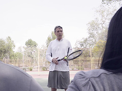 Brunette Charlotte Sartre wants his fat dick more than anything