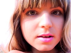 Skinny babe Gina Gerson rides a dick outdoors like there is no tomorrow