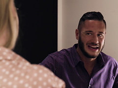 Nasty babe Hannah Hays wants to choke on a monster fat cock