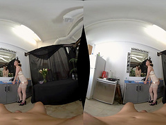 Lucky guy finally talked Audrey Noir into banging with him