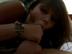 Missy Stone wears high heels and gets both of her holes pounded