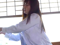 Brunette Japanese hottie loves his dick more than anything else