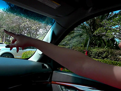 Blonde horny teen babe Lily Rader sucks and fucks in a car