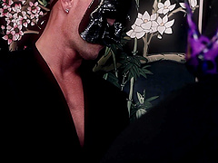 Good looking Sasha Steele wants to play with his hard cock