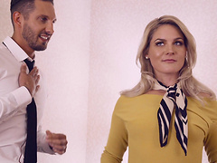 Handsome guy satisfies naughty Lisey Sweet by fucking her