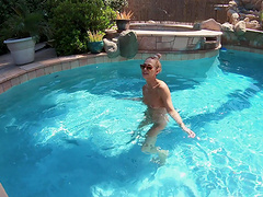 Casey Calvert wants to masturbate with a friend in the pool