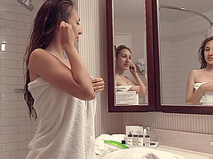 Slim hottie CC rides a long cock like there is no tomorrow