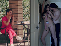 Hardcore fucking in the living-room with anal loving GF Scarlet De Sade