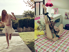 Hardcore fucking on the bed with skinny amateur teen Ava Parker