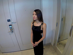 Sweet girl Jasmine Grey gets her cunt filled with a fat dick