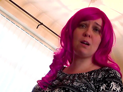 Redhead sweetie Donna Austin sucks a long dick better than anyone