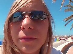 Naughty girl needs more than a stiff toy to get pleased