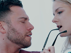 Screwing with a friend in different poses makes Lisey Sweet moan