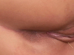 Brunette babe Julia Bright wants nothing more than his hard dick