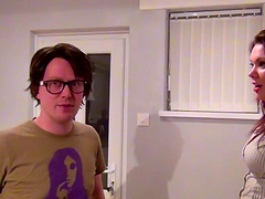 MILF Bella Star sucks her partners dick and receives a cumshot