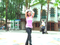 Thai hooker Ae Marikarn drops her clothes for a MMF threesome