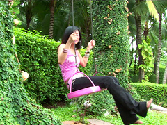 Thai hooker Ae Marikarn drops her clothes for a MMF threesome