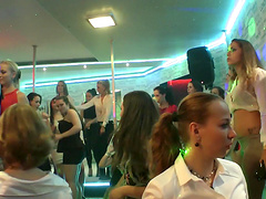 Glamour models get fucked by lot of handsome male strippers