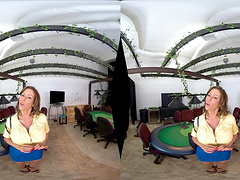 VR video of hot mature Alexis Fawx riding in cowgirl and moaning