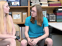 Amateur blonde girlfriend Emma Starletto fucked in front of her BF