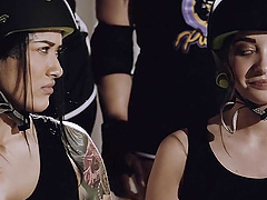 Romantic lesbian sex with ass eating between Elsa Jean and Joanna Angel