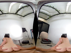 Amateur virtual reality porn video with natural boobs Olive Glass