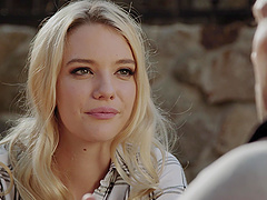 Erotic love making in the evening with natural boobs Kenna James