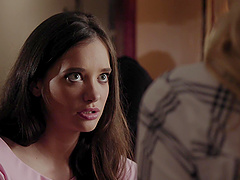 Erotic love making in the evening with natural boobs Kenna James