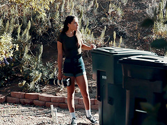 Desirable pornstar Jade Nile gets fucked balls deep by a tattooed guy